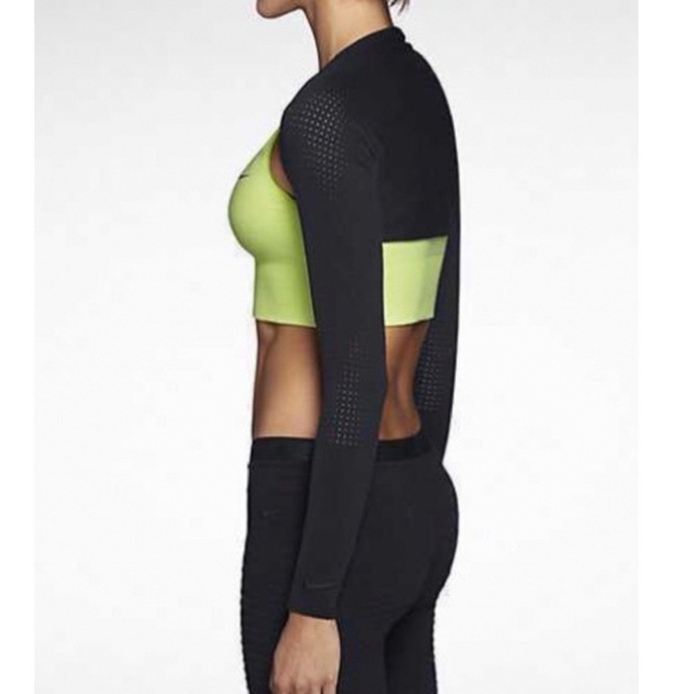 Nike x MMW Seamless Shrug Bolero Long Sleeve Size Small In Black
